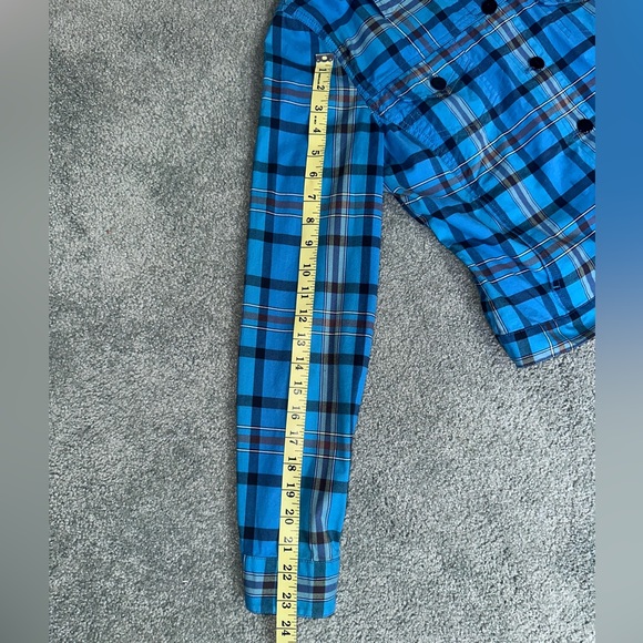 Pendleton Shirt Jacket Womens medium Blue Plaid Lightweight Stretch - Picture 8 of 12